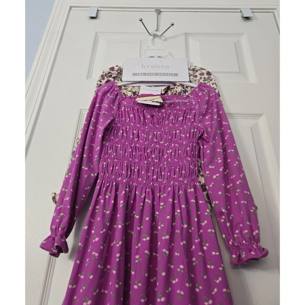 Btween Girls 2 Pack Dress set Size 5 Long Sleeve Light weight NWT - Picture 2 of 7
